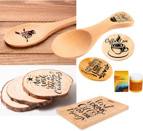 Miniatura 5 de JAJADO Pasta para Quemar Madera y Mini Espátula, Gel para Quemar Madera de 4 OZ para Lienzo, Mezclilla, Tablero de Madera para Manualidades, Pasta