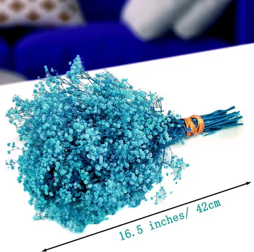 Miniatura 2 de Flores secas para el aliento del bebé, flores naturales secas de 17 pulgadas, a granel con 3000 brotes, gypsophila seca real para bodas, fiestas