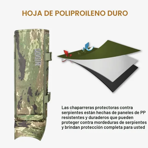 Miniatura 5 de QOGIR Polainas de serpiente para cazar: protectores de serpiente duraderos, polainas de polaina de serpiente para hombres y mujeres, protección