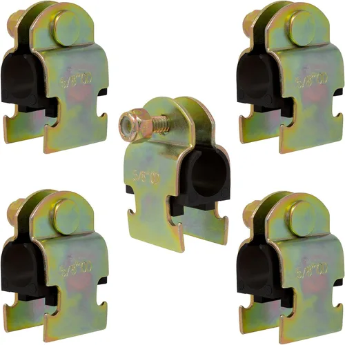 Miniatura 8 de Abrazadera de amortiguador de goma de 1 pulgada NOM (1-1/8 pulgadas de diámetro) para montar tuberías de cobre, tubo PEX, tubo CVPC a canales