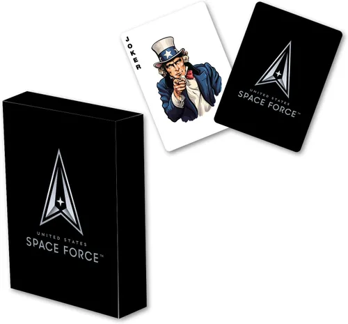 Miniatura 14 de Military Gift Shop Cartas de jugar con bandera estadounidense azul - Gráficos patrióticos - Calidad premium - Regalos para veteranos para hombres