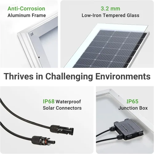 Miniatura 5 de Traver Force Panel solar de 100 vatios 10BB monocristalino 12V paneles solares para el hogar módulo solar de alta eficiencia cargador de energía