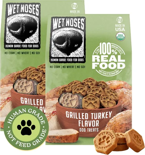 Miniatura 73 de Wet Noses Golosinas orgánicas crujientes para perros sin granos, totalmente naturales, de grado humano, sin OMG, entrenamiento saludable