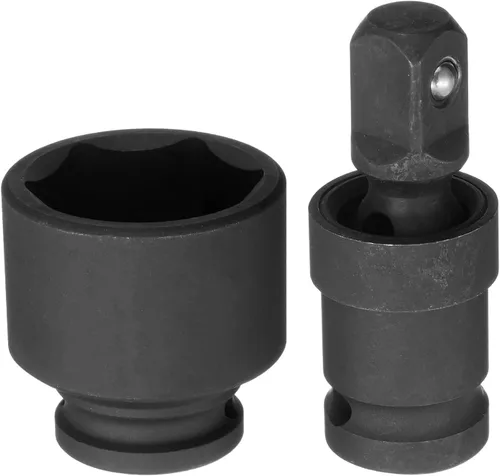 Miniatura 12 de HARFINGTON Zócalo poco profundo de impacto de 0.591 in de acero CR-MO con adaptador de enchufe giratorio universal de 360 grados