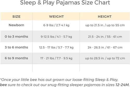 Miniatura 5 de Burt's Bees Baby - Pijama de una pieza de 100% algodón orgánico con cremallera frontal, mameluco de bebé para dormir