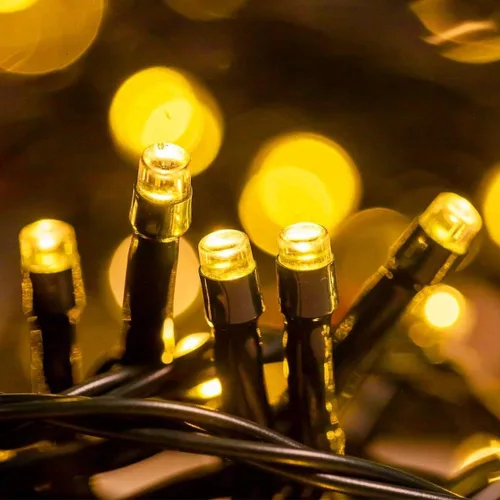 Miniatura 6 de Guirnalda de luces negras de hadas con función de memoria. Extensión de 33 pies con 100 luces LED enchufables, acogedoras decoraciones blancas