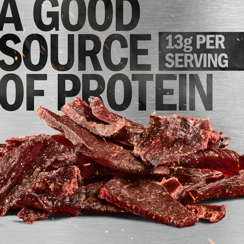 Miniatura 4 de Jack Link's Carne de res, sin azúcar, aperitivo apto para paleo, sin edulcorantes artificiales, 0.46 oz de proteína y 70 calorías por porción, sin