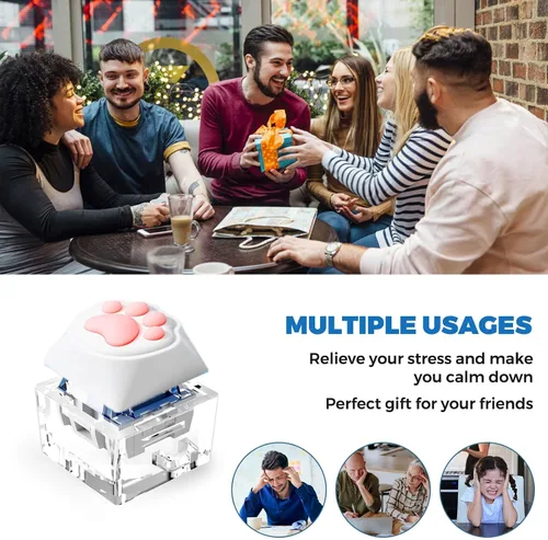 Miniatura 6 de Llavero de Teclado Juguetes Sensoriales Fidget, Clicker Fidget para Alivio del Estrés TDAH Autismo