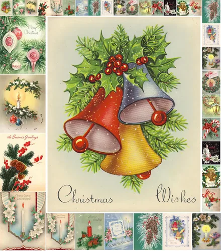 Miniatura 12 de Decoupage - Paquete de papel (35 hojas de 6 x 8 pulgadas), aldeas victorianas frías de invierno y cielos nocturnos increíbles, Navidad, FLONZ