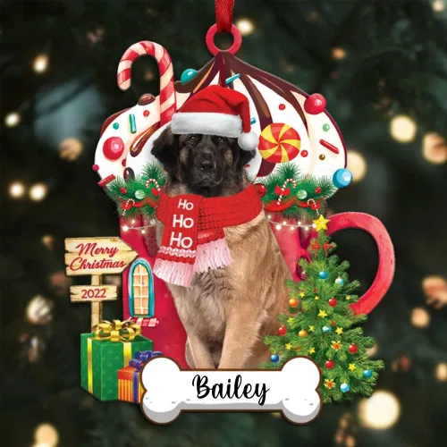 Miniatura 100 de Amantes de los perros de Navidad – Navidad de perros disponibles para muchos perros Shi Tzu – Adorno con forma personalizada, adorno de Navidad