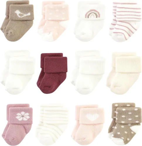 Miniatura 23 de Hudson Baby - Calcetines de algodón para bebés recién nacidos y Terry para niñas bebés