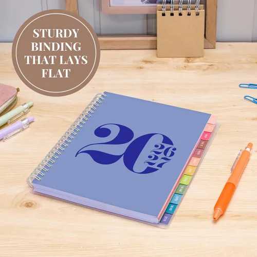 Miniatura 9 de Rileys - Agenda académica 2026-2027, agenda diaria, semanal y mensual, julio de 2026 a junio de 2027, páginas de notas para estudiantes