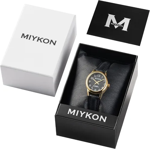 Miniatura 7 de Miykon Dainty Minimalist Dress Watches for Women – Small Easy Reader Analog Watch with Genuine Leather Strap and Second Hand – Japanese Quartz