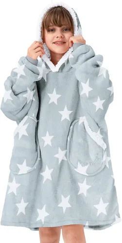 Miniatura 19 de American Trends Wearable Blanket Hoodie, Oversized Sherpa Warm Hoodie Blanket Thick Sweatshirt, Gift for Women Men Girls Gato