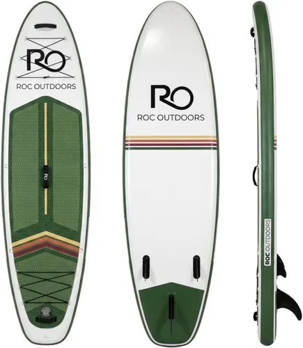 Miniatura 19 de Roc Tabla de remo inflable con accesorios de tabla de remo de SUP de alta calidad, diseño amplio y estable, cubierta antideslizante y cómoda
