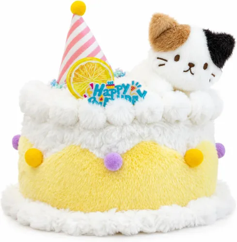 Miniatura 7 de Gato de peluche de estilo gótico, juguetes de peluche de zombis, muñeca de felpa suave de gato, adorable regalo de animal tapado para niños