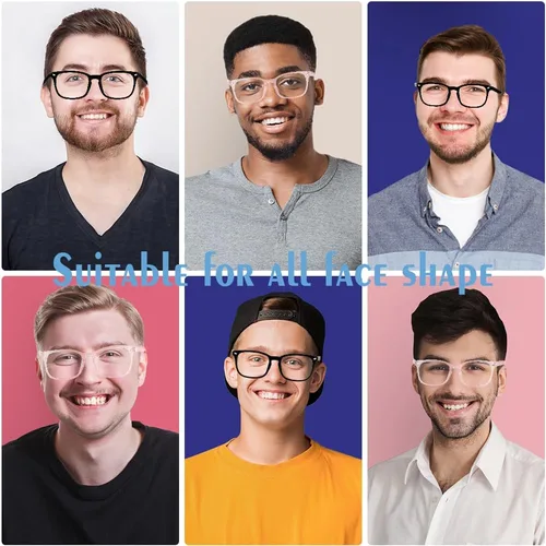 Miniatura 6 de Gafas con filtro de luz azul, paquete de 2 lentes de luz azul para hombre, anteojos de luz azul para mujer, anteojos con luz azul para fatiga ocular