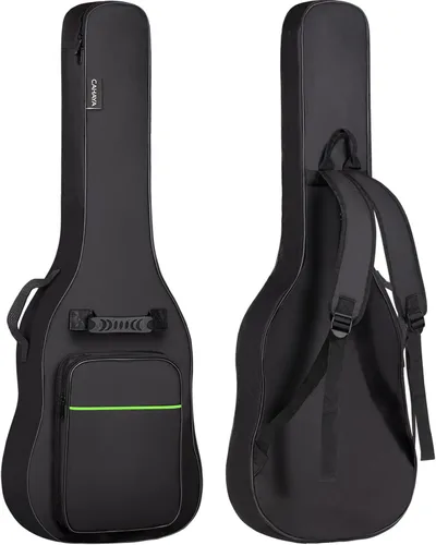 Miniatura 9 de CAHAYA Funda para Guitarra Acústica con Acolchado de 0.35 Pulgadas de Grosor para Guitarras Acústicas de 40 41 42 Pulgadas Impermeable con Correa