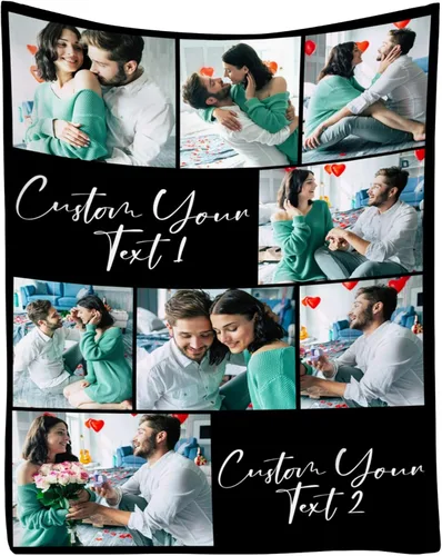 Manta personalizada para adultos, manta de fotos personalizada para parejas, familia, niños, mascotas, regalo para cumpleaños, aniversario, Navidad,