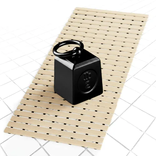 AceOrbit Tapete con peso antideslizante para bañera, tapete de baño texturizado de elastómero termoplástico (TPE) para superficies texturizadas de