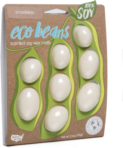 Miniatura 23 de Eco Candle Co. Eco Beans Wax Melts - Paquete de 2 unidades, ámbar vintage, 3.5 onzas, aromas de resina de madera, nuez moscada, canela y vainilla