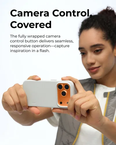 Miniatura 4 de MOFT Funda para iPhone 17 Pro, funda MOVAS a presión, compatible con MagSafe, piel vegana suave al tacto, diseño minimalista clásico, ligera