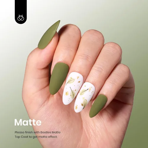 Miniatura 108 de Beetles - Esmalte de uñas de gel marrón – 0.5 onzas líquidas de esmalte de gel marrón oscuro, lámpara LED UV para uñas, regalo de manicura para I