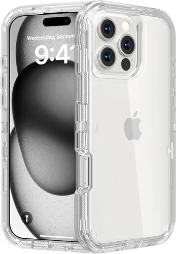 Miniatura 27 de Follaroma para iPhone 11, Funda Resistente a Prueba de Golpes, Protección Anti-Caída, Funda Protectora Transparente de Doble Capa Compatible