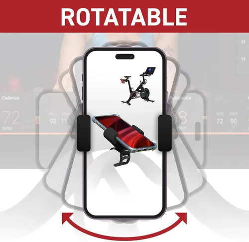 Miniatura 3 de Soporte de teléfono de silicona mejorado compatible con accesorios de bicicleta Peloton - Soporte para teléfono celular para bicicleta de ejercicio