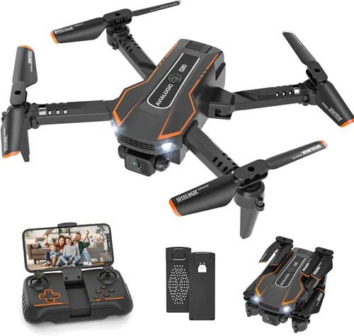 AVIALOGIC Mini dron con cámara para niños, helicóptero de control remoto, juguetes de regalo para niños y niñas, FPV RC Quadcopter con cámara de