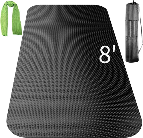Alfombra Grande de Ejercicio, Alfombra de Equipo de Ejercicio, Alfombra para Caminadora, Alfombra para Bicicleta de Ejercicio, Alfombras de 96"L x