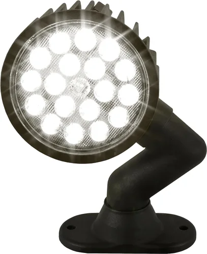 Miniatura 7 de Buyers Products 1492145 Luz de trabajo LED de inundación ultra brillante articulada de 5 pulgadas de ancho, 18 LED, 4500 lúmenes, clasificación