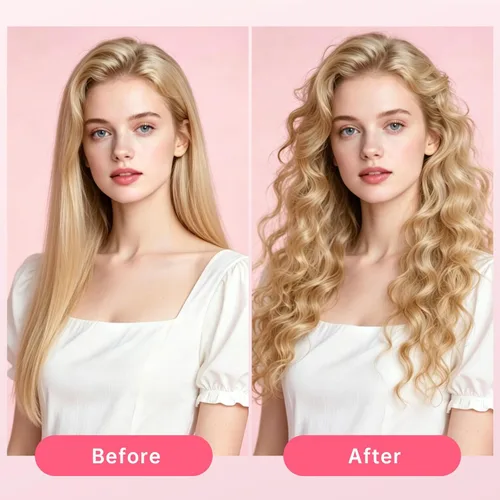 Miniatura 4 de Hahahope 1 Inch Ceramic Curling Wand for Loose Waves, Extra Long Barrel Hair Curler for Medium to Long Hair, 2 Adjustable Temperatures, Global