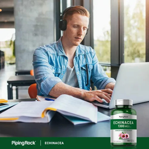 Miniatura 6 de Piping Rock - Cápsulas de extracto de equinácea 180 unidades Suplemento de hierbas Fórmula vegetariana, sin OMG y sin gluten