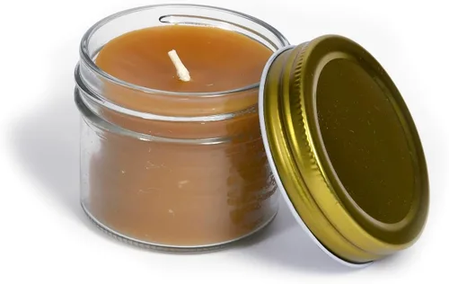 Miniatura 37 de BeeTheLight Vela de Cera de Abeja en Tarro - 100% Cera de Abeja Pura de EE.UU. en Recipiente de Vidrio - Vainilla y Miel