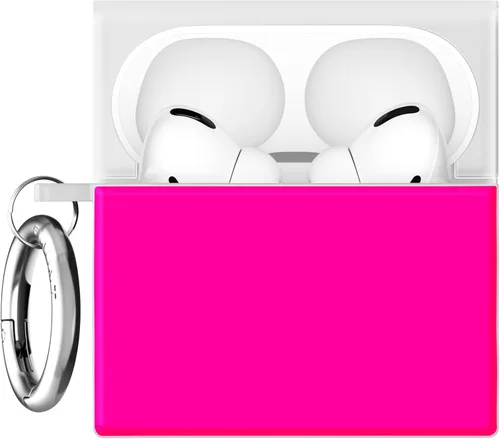 Miniatura 9 de Flaunt Funda cuadrada oficial para AirPods Pro 3 con anillo plateado, compatible con AirPods Pro de 3ª generación, carga inalámbrica, ligera y a