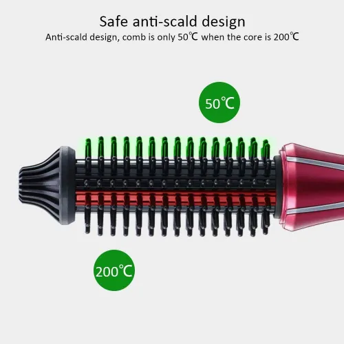 Miniatura 7 de Herramienta eléctrica para peinar el cabello: peine plegable para viajes, salón y uso doméstico