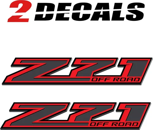 Miniatura 5 de Calcomanías todoterreno Z71 para camiones - 2014-2018 Adhesivos para costados (Z71 todoterreno 4 piezas)