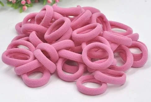 Miniatura 11 de Accesorios para el cabello para niñas y niños, bandas de goma para cola de caballo, bandas elásticas para el cabello (negro)