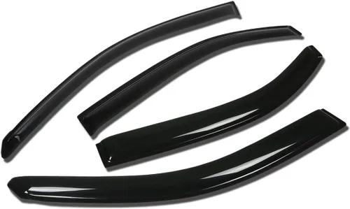 Miniatura 16 de Visor protector deflector de lluvia autoadhesivo para vidrio para Hyunday Sonata NF, 4 unidades, uno por puerta