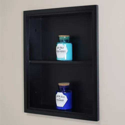 Miniatura 7 de Sloane 14x24 - Reemplazo de gabinete de medicina de nicho de pared empotrado, estante de inserción de gabinete de baño en la pared, fabricado
