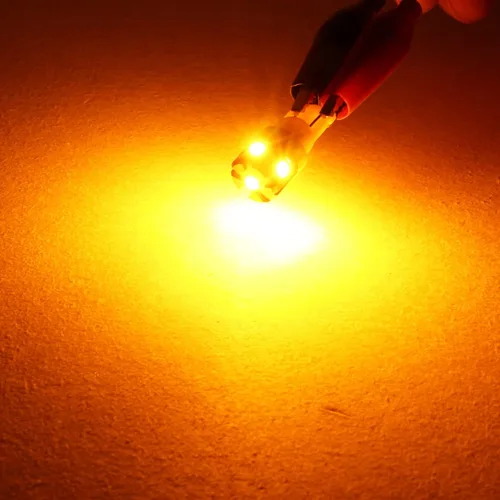 Miniatura 6 de PHINLION 194 foco LED amarillo ámbar súper brillante 168 2825 2827 T10 W5W miniatura focos LED de repuesto para luces de interior de coche, domo
