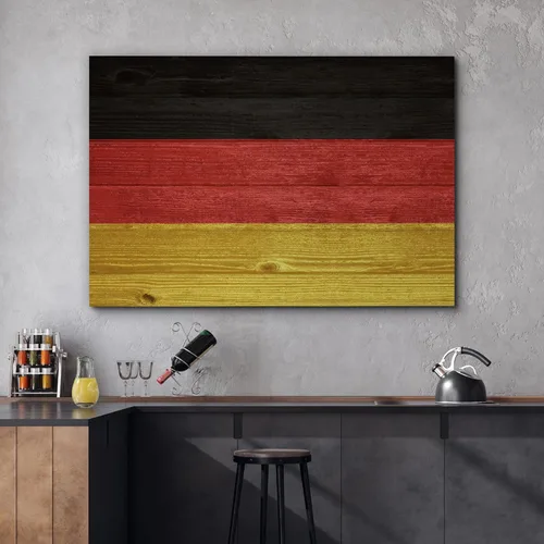Miniatura 33 de wall26 Lienzo impreso para pared, panel de madera, bandera de Estados Unidos, historia educativa y escolar, arte moderno, nacional, clásico