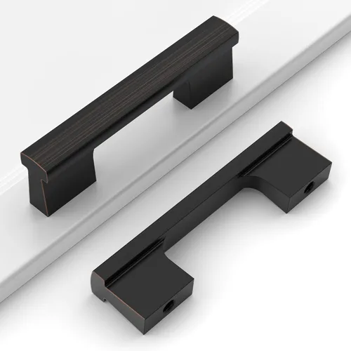 Miniatura 35 de Paquete de 12 tiradores para gabinete de 4 pulgadas (102mm) de níquel satinado cepillado, accesorios para gabinetes de cocina, cajones, cómodas