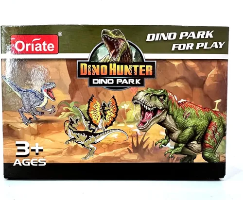 Miniatura 8 de Oriate 12 piezas Mini Figuras de Dinosaurios para Niños de 3-5 y 5-7 años, juego de captura y escape del mundo de los dinosaurios, incluye 6 vallas