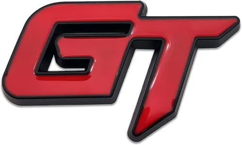 Miniatura 9 de Emblema de coche con logotipo de GT de metal cromado Insignia 3D de alta calidad Auto Racing Sport Sticker Grand Tourer (Negro)