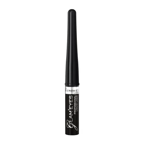 Rimmel Glam Eyes Liquid Liner, Black Glamour, 0.1 fl oz