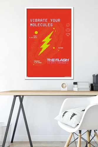 Miniatura 6 de Trends International Póster de pared de DC Comics Movie The Flash - Vibrate Your Molecules Versión enmarcada en blanco