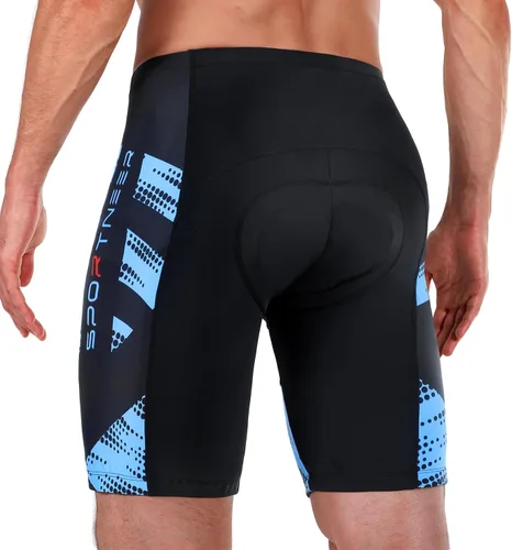 Miniatura 34 de Sportneer Pantalones cortos de ciclismo acolchados para hombre, acolchado 4D, pantalones cortos de ciclismo para hombre, transpirables y absorbentes