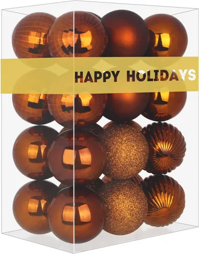 Miniatura 116 de Bolas de Navidad Grandes de 3.2" en Azul Bebé - Adornos para Árbol de Navidad, Bolas Colgantes Inastillables para Cumpleaños, Halloween, Boda